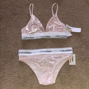 calvin klein set velvet